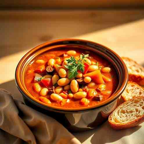 Hearty Slow Cooker Bean Stew - Crockpot Recipe